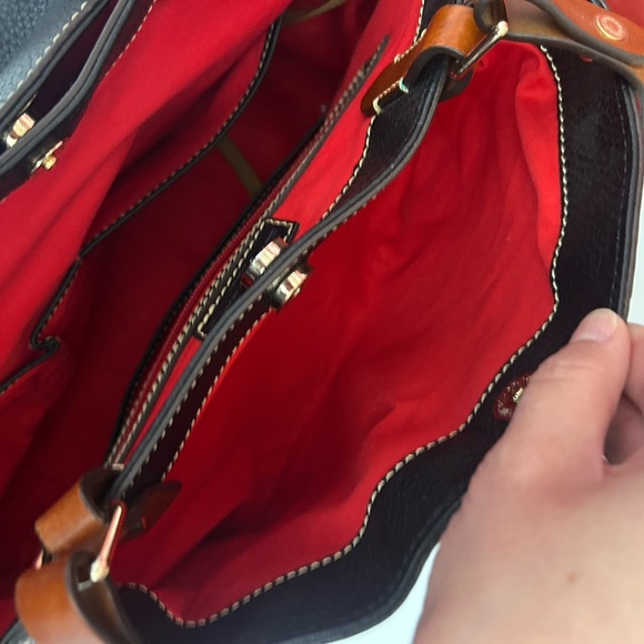 Dooney & Bourke Black Pebbled Leather Tote - Picture 7 of 15